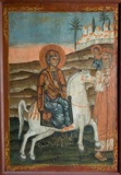 Icon with the Flight of the Holy Family into Egypt